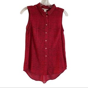 H&M Sleeveless Button-down Blouse